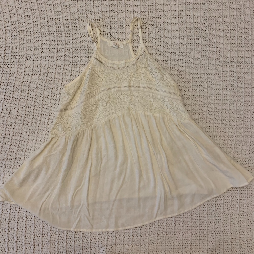cream tank top